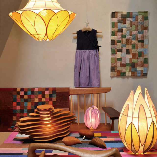 sugatakatachi, lamp-shade interior