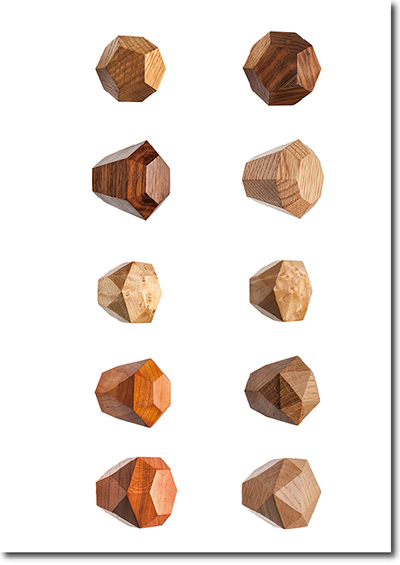 sugatakatachi, wooden door knob diamant