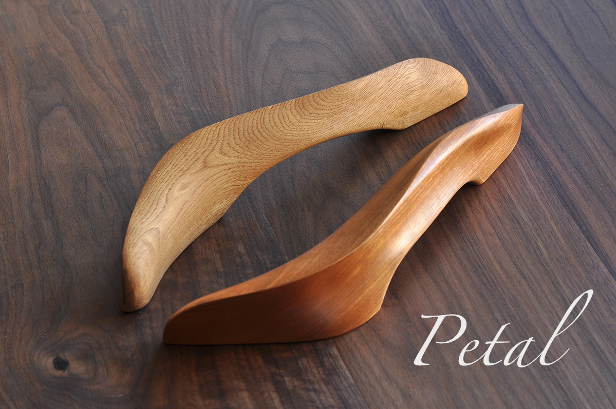 wooden door handle DH-L