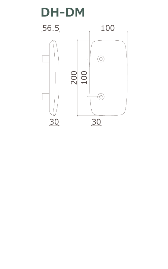 木製ドアハンドル DH-DM