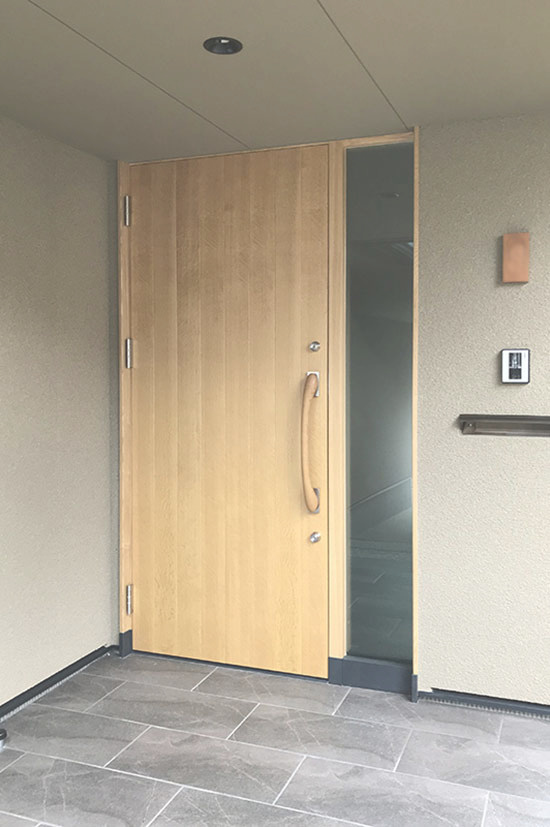 木製ドアハンドル 室内ドア ローラーラッチ_設置例 DH-XS すがたかたち