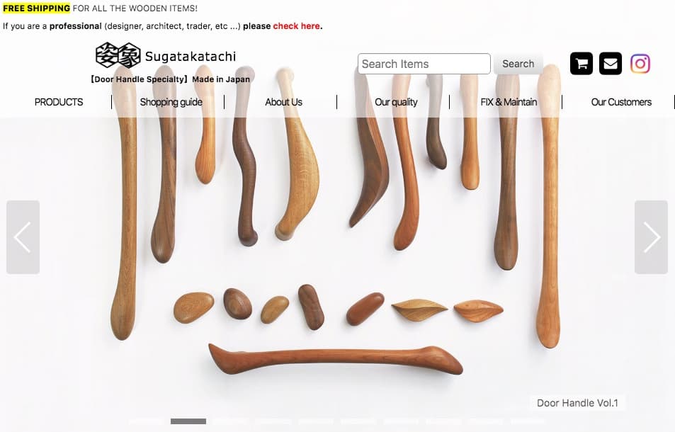 すがたかたちオンラインショップ海外