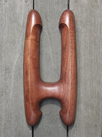 すがたかたち木製ドアハンドルH型