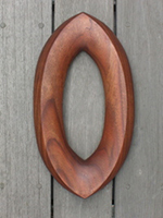 すがたかたち木製ドアハンドルO型
