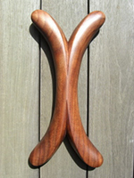 すがたかたち木製ドアハンドルX型