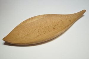 木製 トレー 皿 葉型 すがたかたち