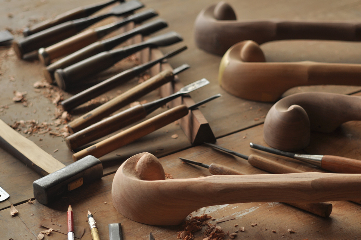 すがたかたち木製ドアハンドルXJ